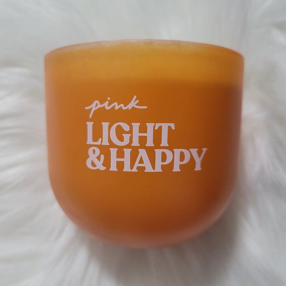 Victoria's Secret PINK "Light & Happy" Candle